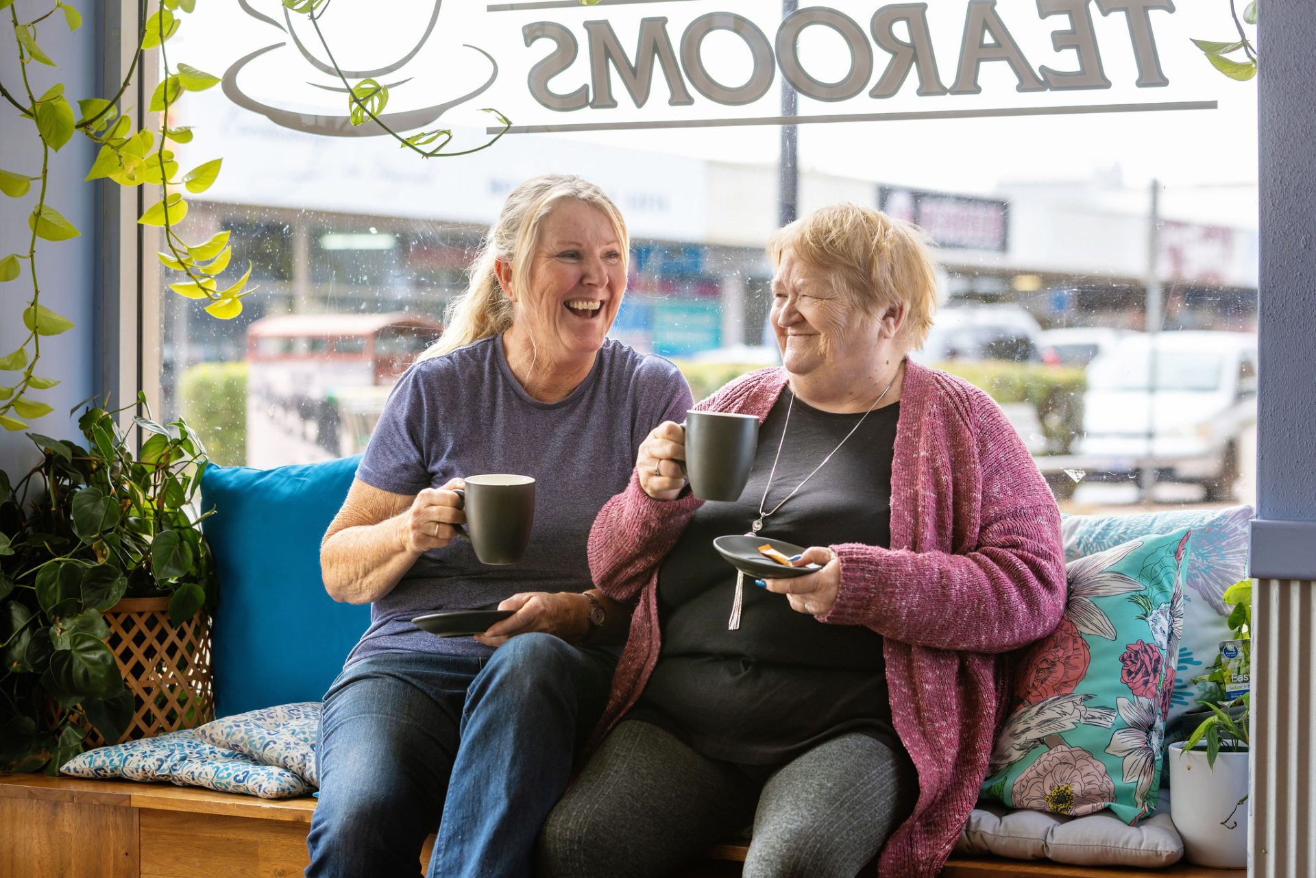 Ladies in an outing to a local cafe